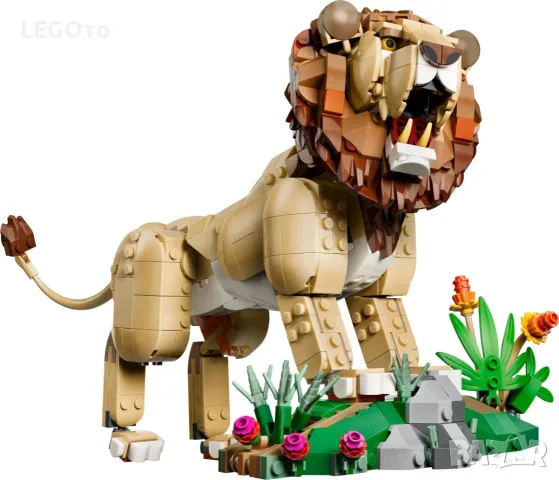 НОВО ЛЕГО 31386 Криейтър 3 в 1 - Диви животни: Величествен лъв Lego 31386 Creator Majestic Lion, снимка 3 - Конструктори - 55842487