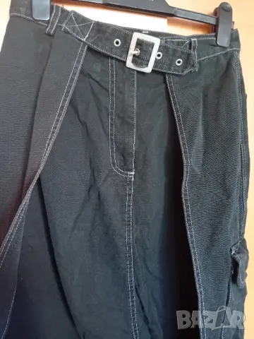 Карго дънкова дълга пола, снимка 6 - Поли - 49940115