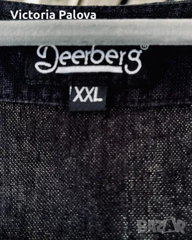 Стилен елек DEERBERG  груб лен plus size , снимка 4 - Елеци - 49901899