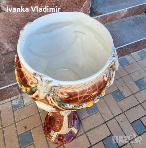 Италианска антикварна колона с кашпа , снимка 3 - Други - 38724213