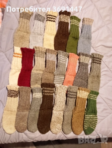 Вълнени чорапи , снимка 4 - Мъжки чорапи - 53539777