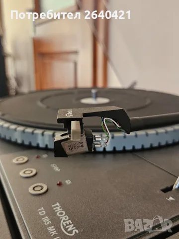 Грамофон Thorens TD 105 MK II с игла Stanton TH 500E ( С ръководство), снимка 4 - Грамофони - 56247827