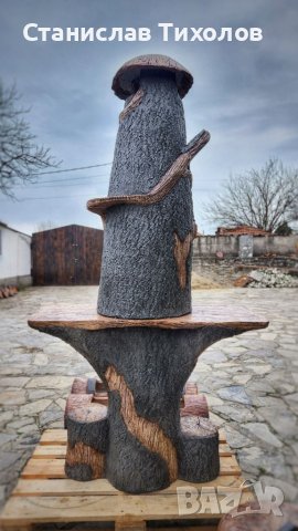 Градинско барбекю от щампован бетон, снимка 7 - Барбекюта - 40224920