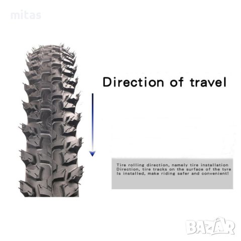 Велосипедна гума KENDA Off Road K849 24 x 1.95 / 26 х 1.95, Черна, снимка 5 - Части за велосипеди - 41101097