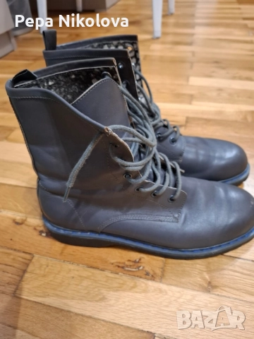Боти от естествена кожа , снимка 2 - Дамски боти - 52386545
