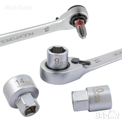 Мини гедоре 31 части 1/4'' RockForce, снимка 6 - Гедорета - 50479290