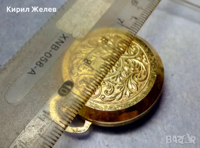 FEREL SWISS MADE Стар ОРНАМЕНТИРАН ЛУКСОЗЕН МЕХАНИЧЕН ПОЗЛАТЕН ШВЕЙЦАРСКИ ДЖОБЕН ЧАСОВНИК 50142, снимка 4 - Антикварни и старинни предмети - 49487836