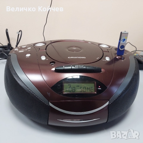 Радиокасетофон Grundig със cd,usb,sd card!, снимка 6 - Радиокасетофони, транзистори - 52971016