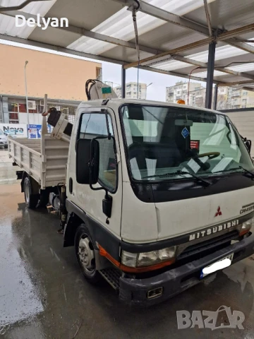 Mitsubishi Canter 35 самосвал с кран, снимка 1