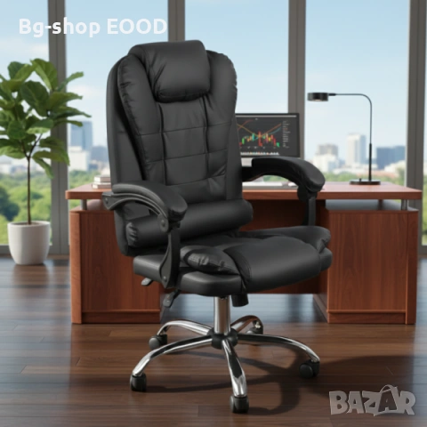 Въртящ се офис стол Aseto с функция накланяне, Кремав/Черен, до 140 кг, снимка 3 - Столове - 53742349