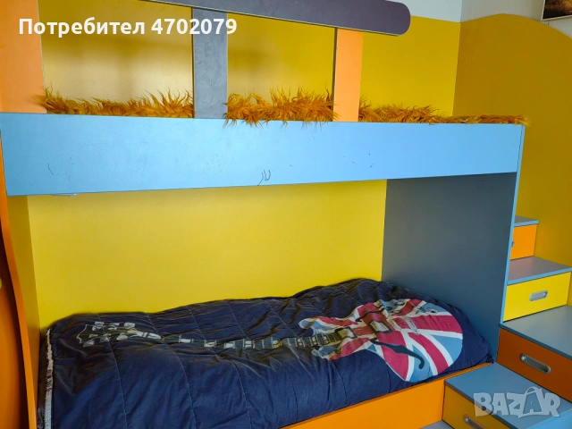 Двуетажно легло и гардероб, снимка 5 - Спални и легла - 53017567