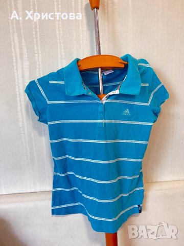 Тениска Adidas синьо, женски модел, снимка 1 - Тениски - 41495640