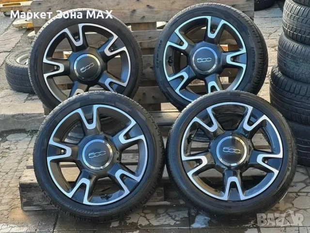 16 цола джанти Fiat 500 4x98 с летни гуми Goodyear, снимка 2 - Гуми и джанти - 53224367