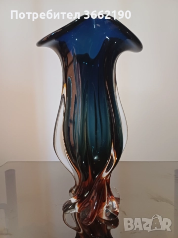 Голяма кристална ваза Бохемия