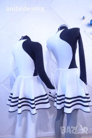 Черно бяла рокля за спортни танци, снимка 8 - Детски рокли и поли - 49060407