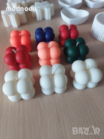 Бабъл свещи в цвят и аромат по избор, снимка 2 - Декорация за дома - 52824312