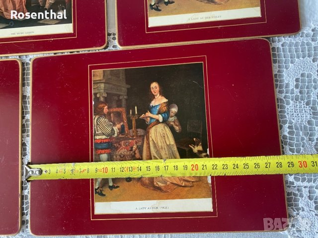 Английски коркови подложки -комплект 8 броя, снимка 11 - Прибори за хранене, готвене и сервиране - 41682907