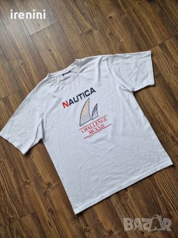 Страхотна  мъжка  тениска NAUTICA размер  L , снимка 2 - Тениски - 40714529