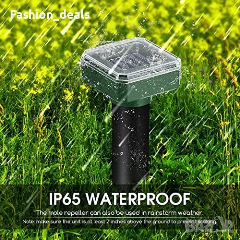 Нови 2 броя Слънчев Отблъскващ репелент за къртици мишки гризачи, снимка 8 - Други - 41650419