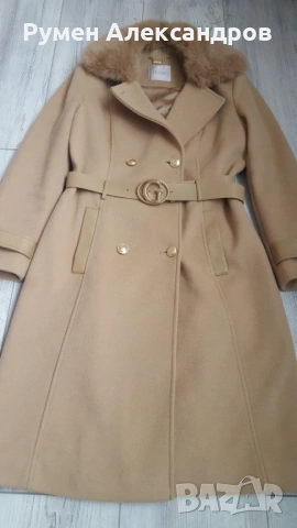 Дамско палто GUESS AMELIA Beige в размер М, снимка 8 - Палта, манта - 53119967