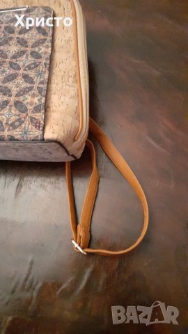 чанта дамска от естествен корк, тип раница, уникална и екзотична, снимка 4 - Чанти - 40815066