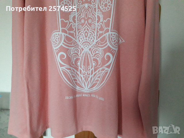 LC Waikiki розова блуза, 2XL, снимка 4 - Блузи с дълъг ръкав и пуловери - 44793988