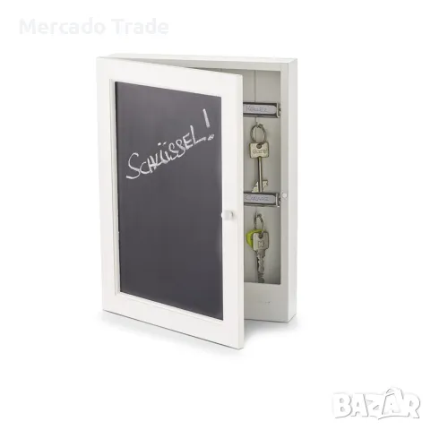 Декоративна кутия за ключове Mercado Trade, MDF, Бял-Черен, снимка 2 - Декорация за дома - 47432984