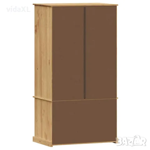 vidaXL Гардероб VIGO, 90x55x170 см, бор масив, снимка 7 - Гардероби - 56147345