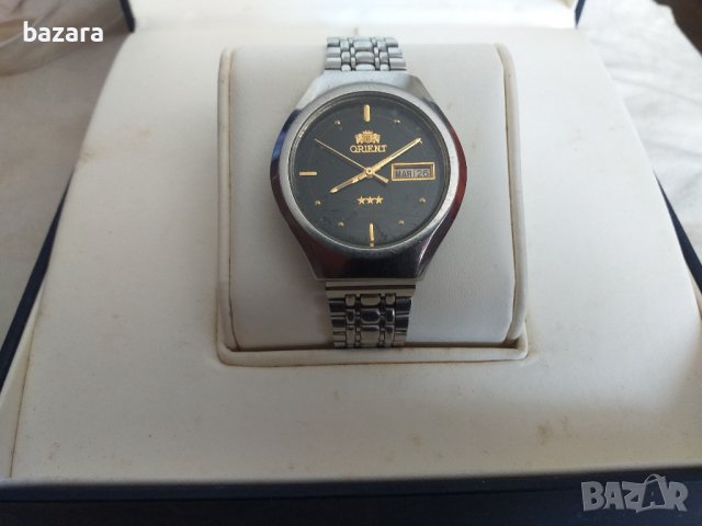 Ориент с черен циферблат, снимка 2 - Мъжки - 41725518