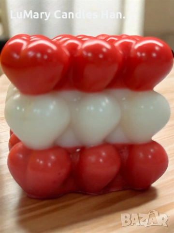Свещ “Сърца в хармония”, снимка 8 - Декорация за дома - 53224774
