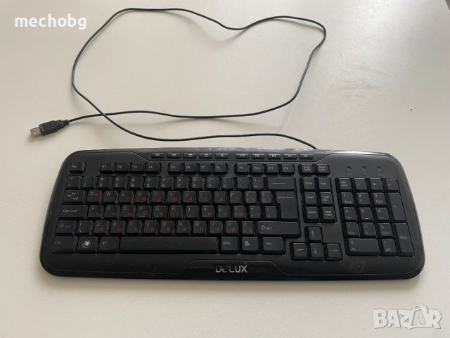 Usb клавиатура DeLux, снимка 1 - Клавиатури и мишки - 39410896