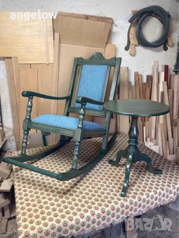 Люлеещ се стол от масив