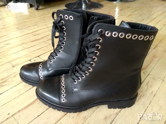 Дамски обувки-лек кубинки модел Mat Star, снимка 3 - Дамски боти - 41818456