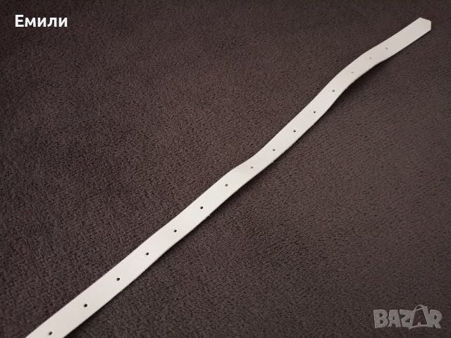 BDSM бял кожен харнес нашийник колан с панделки за тяло, снимка 12 - Колани - 42163872