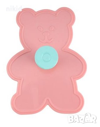 Голямо мече пластмасов резец форма с бутало за сладки фондан тесто, снимка 4 - Форми - 41191445