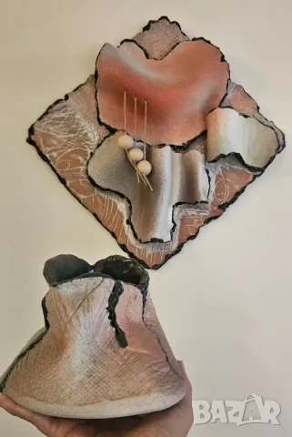 Декоративно пано и кашпа, снимка 5 - Декорация за дома - 47642952