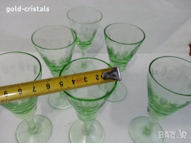 Ретро чашки чаши цветно стъкло, снимка 3 - Антикварни и старинни предмети - 35996428