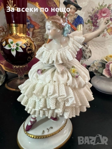 Volkstedt Фолкщед Germany  Curca 1945 Код P1773, снимка 4 - Декорация за дома - 53001664