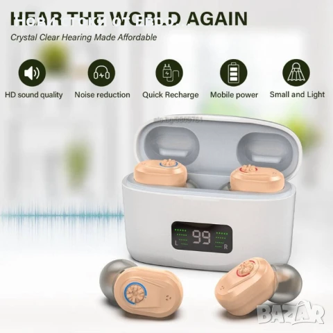 Акумулаторни слухови апарати TKING In-Ear CN127, снимка 2 - Слухови апарати - 51040936
