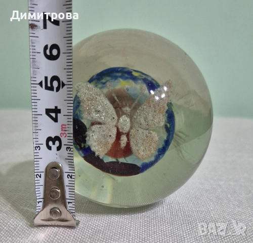 Български стъклени преспапиета от соца , снимка 14 - Колекции - 52686114