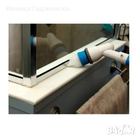 Електрическа четка за почистване на баня Spin scrubber, снимка 3 - Мопове, кофи, четки и метли - 55843995