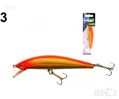 Воблер Kamasaki MINNOW 9,5 см 10 г за бяла риба, щука и распер и улов, снимка 3 - Такъми - 55978465