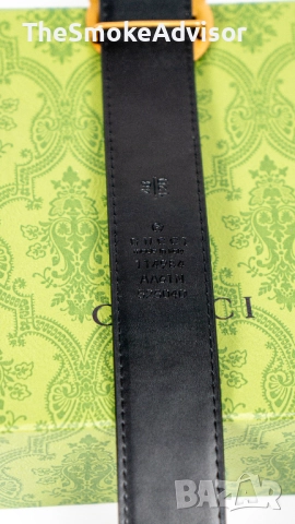 Колан Gucci Snake Double G – черен, 100% естествена кожа, снимка 8 - Колани - 52186897