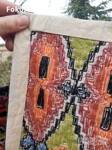 Стар плюшен ковьор покривка за стена, снимка 5 - Антикварни и старинни предмети - 53280520