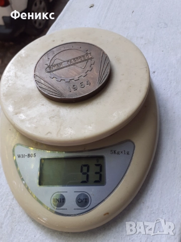 Стар бронзов плакет ВМЕИ Габрово 1964, снимка 5 - Антикварни и старинни предмети - 51511807