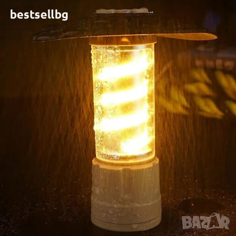 Мощна акумулаторна къмпинг лампа LED фенер USB зареждане кука за риболов туризъм палатка аварии, снимка 5 - Къмпинг осветление - 51204300