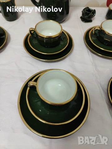Порцеланов сервиз Vintage Apilko Green Gold , снимка 15 - Сервизи - 53330947