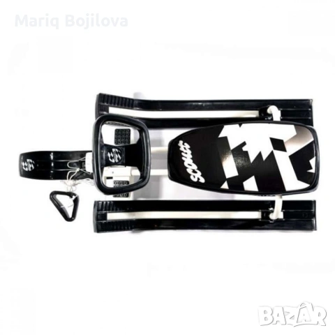 Зимна шейна с кормило, предни и задни ски и метална спирачка Mustang, снимка 10 - Други - 53051200