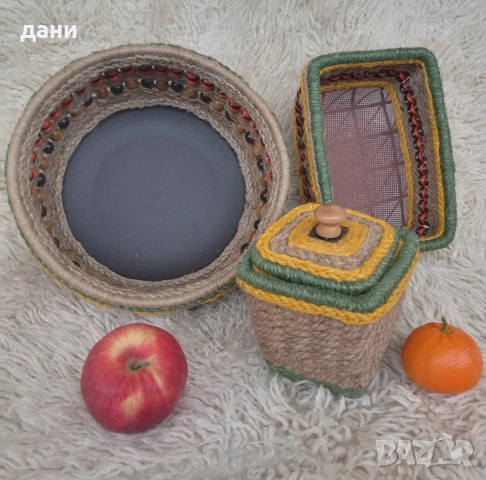 Комплект Декоративни съдове - ръчна изработка , снимка 4 - Декорация за дома - 52455526