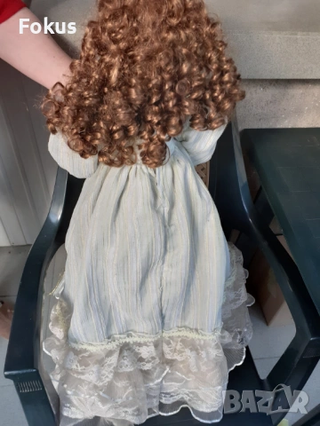 ГОЛЯМА СТАРА УНИКАЛНА КОЛЕКЦИОНЕРСКА ПОРЦЕЛАНОВА КУКЛА МАРКА, снимка 7 - Антикварни и старинни предмети - 53486741